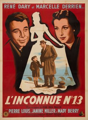 L&#039;inconnue n&deg; 13 - French Movie Poster (thumbnail)