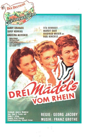 Drei M&auml;dels vom Rhein - German VHS movie cover (thumbnail)