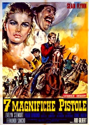 7 magnifiche pistole - Italian Movie Poster (thumbnail)