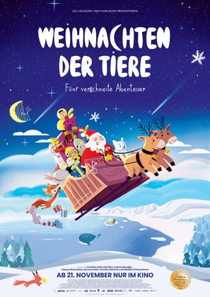 Animal Tales of Christmas Magic - Austrian Movie Poster (thumbnail)