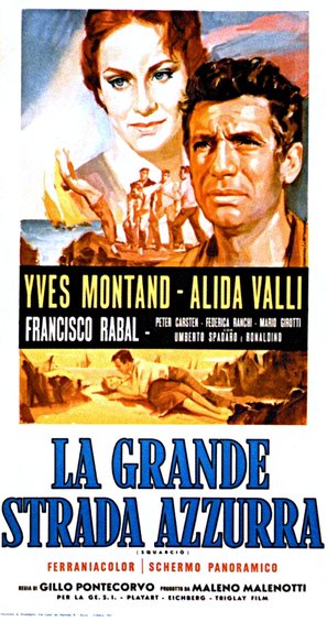 La grande strada azzurra - Italian Movie Poster (thumbnail)