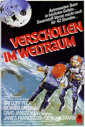 Marooned - German VHS movie cover (thumbnail)