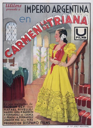 Carmen, la de Triana - Spanish Movie Poster (thumbnail)