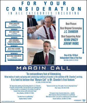 Margin Call - For your consideration movie poster (thumbnail)