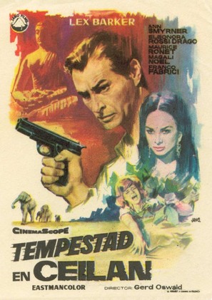 Das Todesauge von Ceylon - Spanish Movie Poster (thumbnail)