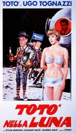 Tot&ograve; nella luna - Italian Movie Poster (thumbnail)