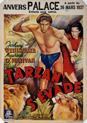 Tarzan Escapes - Belgian Movie Poster (thumbnail)