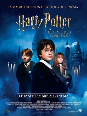 Harry Potter and the Philosopher&#039;s Stone - French Re-release movie poster (thumbnail)