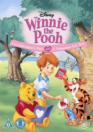 Winnie the Pooh: A Valentine for You - British DVD movie cover (thumbnail)