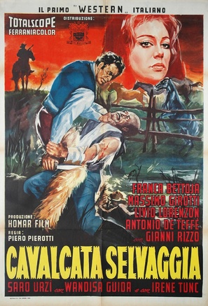 Cavalcata selvaggia - Italian Movie Poster (thumbnail)