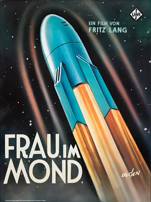Frau im Mond Poster