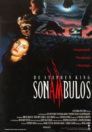 Sleepwalkers - Spanish Movie Poster (thumbnail)