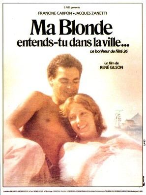 Ma blonde, entends-tu dans la ville? - French Movie Poster (thumbnail)