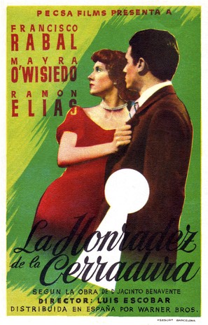 La honradez de la cerradura - Spanish Movie Poster (thumbnail)