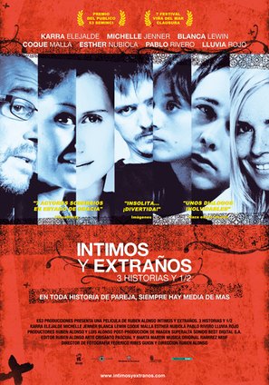 &Iacute;ntimos y extra&ntilde;os. 3 historias y 1/2 - Spanish Movie Poster (thumbnail)