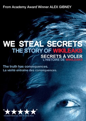 We Steal Secrets: The Story of WikiLeaks - Canadian DVD movie cover (thumbnail)