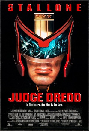 Judge Dredd Stallone Classic Large Movie Poster Print
