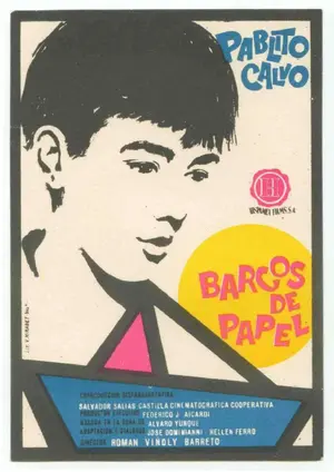 Barcos de papel Poster