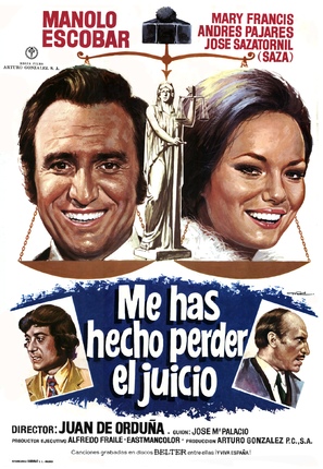 Me has hecho perder el juicio - Spanish Movie Poster (thumbnail)