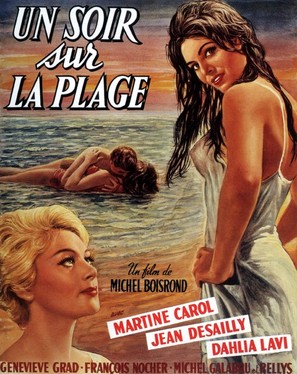 Un soir sur la plage - Belgian Movie Poster (thumbnail)