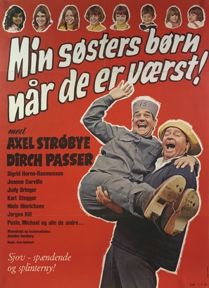 Min s&oslash;sters b&oslash;rn, n&aring;r de er v&aelig;rst - Danish Movie Poster (thumbnail)