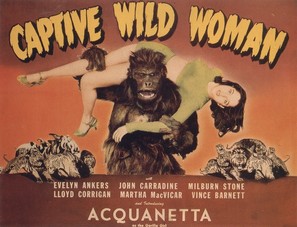 Captive Wild Woman - British Movie Poster (thumbnail)