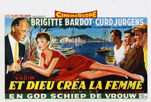 Et Dieu... cr&eacute;a la femme - Belgian Movie Poster (thumbnail)