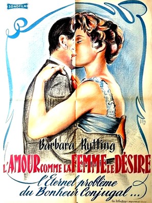 Liebe, wie die Frau sie w&uuml;nscht - French Movie Poster (thumbnail)