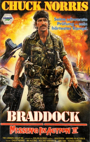 Braddock: Missing in Action III - German VHS movie cover (thumbnail)