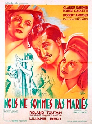Nous ne sommes pas mari&eacute;s - French Movie Poster (thumbnail)