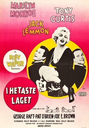 Some Like It Hot - Swedish Movie Poster (thumbnail)