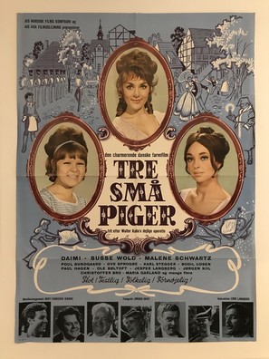 Tre sm&aring; piger - Danish Movie Poster (thumbnail)