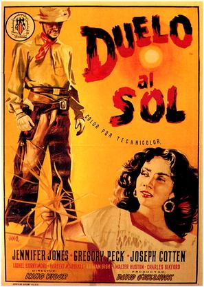 Duel in the Sun - Spanish Movie Poster (thumbnail)