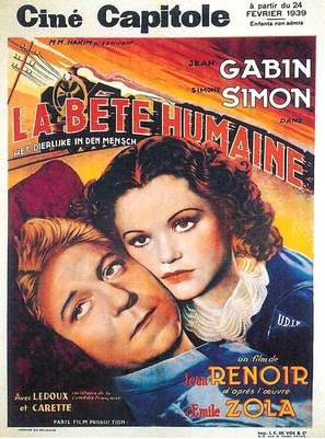 La b&ecirc;te humaine - Belgian Movie Poster (thumbnail)