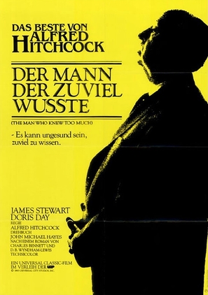 The Man Who Knew Too Much - German Movie Poster (thumbnail)
