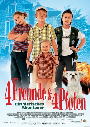 4 Freunde und 4 Pfoten - German Movie Poster (thumbnail)