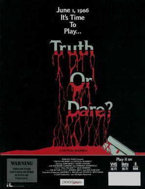 Truth or Dare?: A Critical Madness - Video release movie poster (thumbnail)