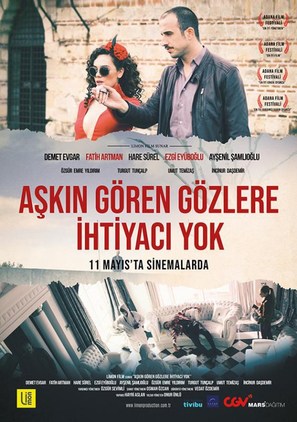 Askin G&ouml;ren G&ouml;zlere Ihtiyaci yok - Turkish Movie Poster (thumbnail)
