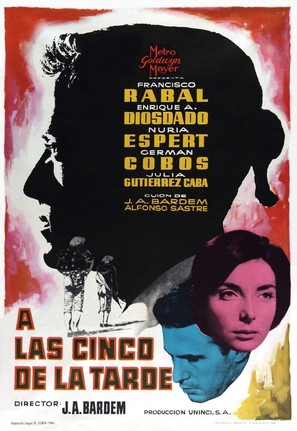 A las cinco de la tarde - Spanish Movie Poster (thumbnail)