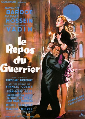 Le repos du guerrier - French Movie Poster (thumbnail)