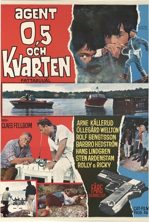 Agent 0,5 och Kvarten - fattaruv&auml;l! - Swedish Movie Poster (thumbnail)