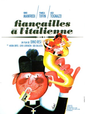 Straziami, ma di baci saziami - French Movie Poster (thumbnail)