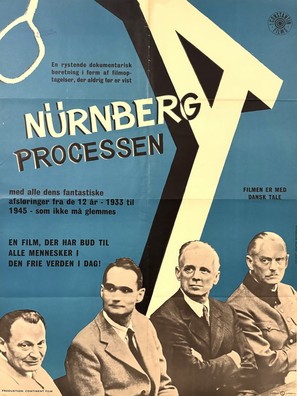 Wieder aufgerollt: Der N&uuml;rnberger Prozess - Danish Movie Poster (thumbnail)