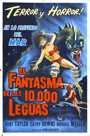 The Phantom from 10,000 Leagues - Spanish Movie Poster (thumbnail)