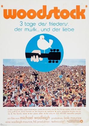 Woodstock - German Movie Poster (thumbnail)