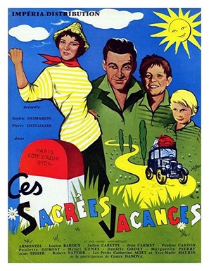 Ces sacr&eacute;es vacances - French Movie Poster (thumbnail)