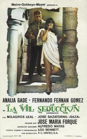 Vil seducci&oacute;n, La - Spanish Movie Poster (thumbnail)