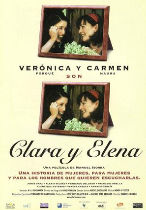 Clara y Elena - Spanish Movie Poster (thumbnail)