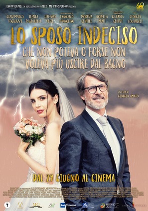 Lo sposo indeciso che non poteva o forse non voleva pi&ugrave; uscire dal bagno - Italian Movie Poster (thumbnail)