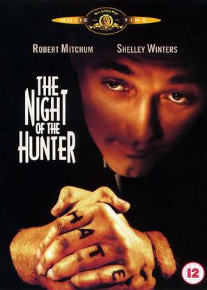 The Night of the Hunter - British DVD movie cover (thumbnail)